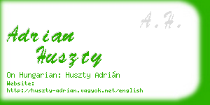 adrian huszty business card